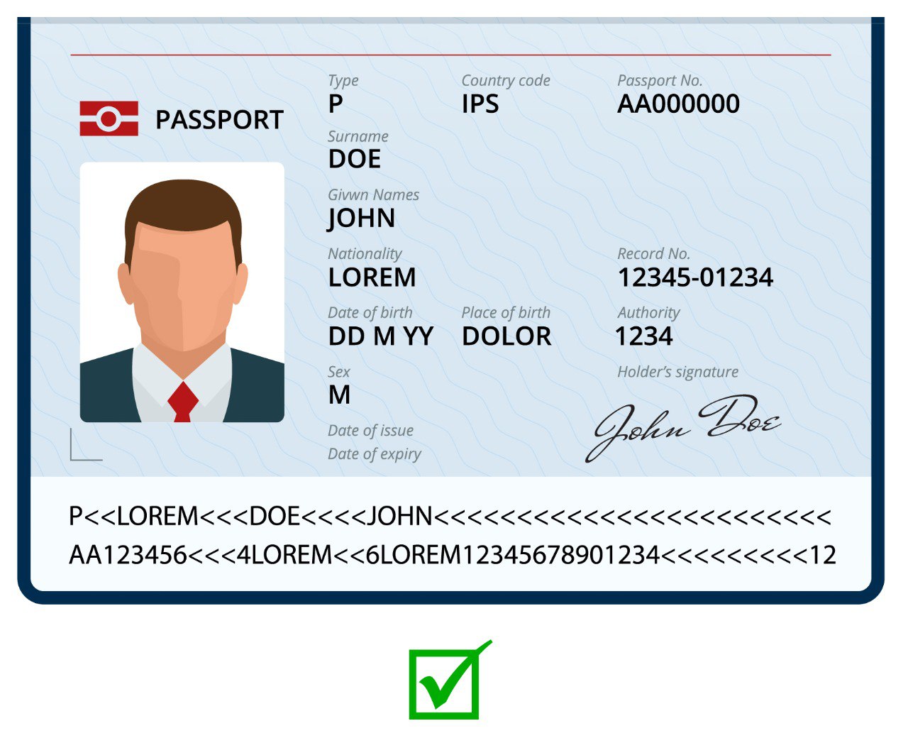 valid portrait have icao